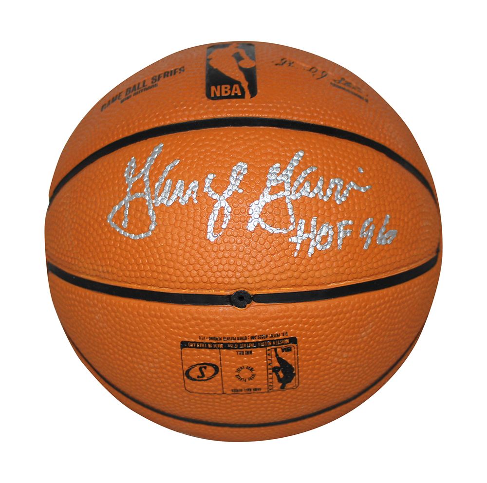 George Gervin Autographed San Antonio Spurs Mini Basketball HOF BAS