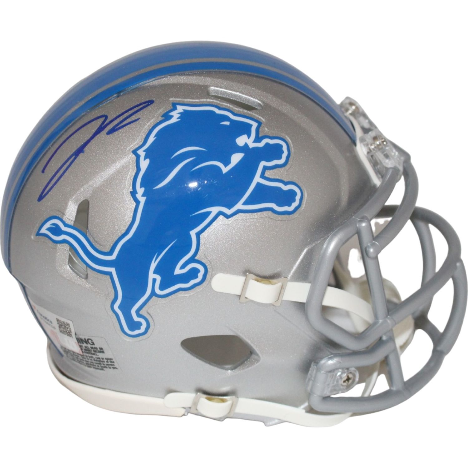 Jahmyr Gibbs Autographed Detroit Lions Mini Helmet Beckett