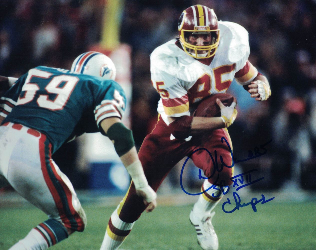 Donnie Warren Autographed Washington Redskins 8x10 Photo Champs