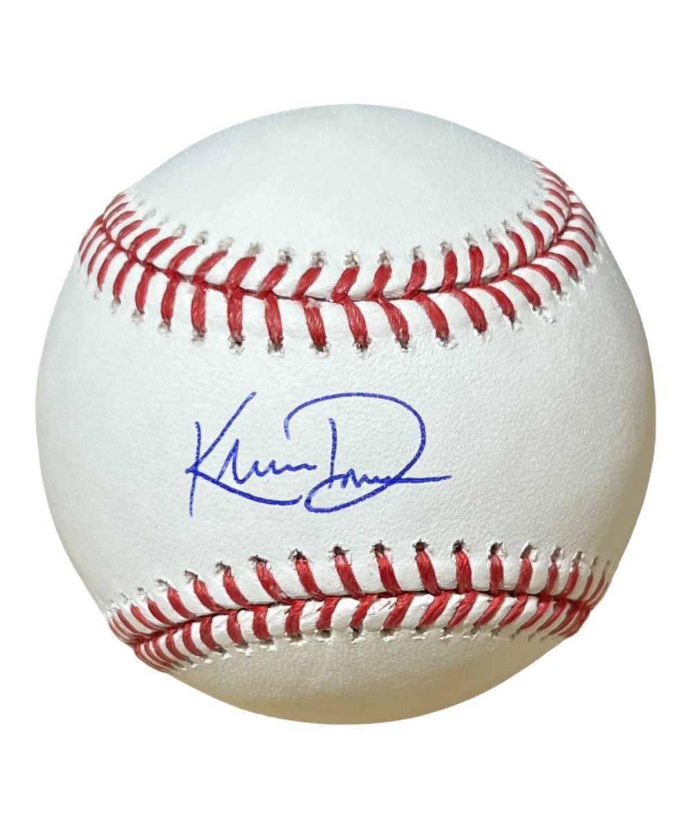Khris Davis Autographed MLB Baseball Athletics A&#39;s Rangers MLB Auth