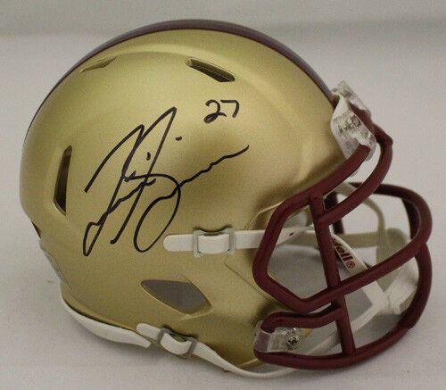 Justin Simmons Autographed Boston College Eagles Mini Helmet JSA