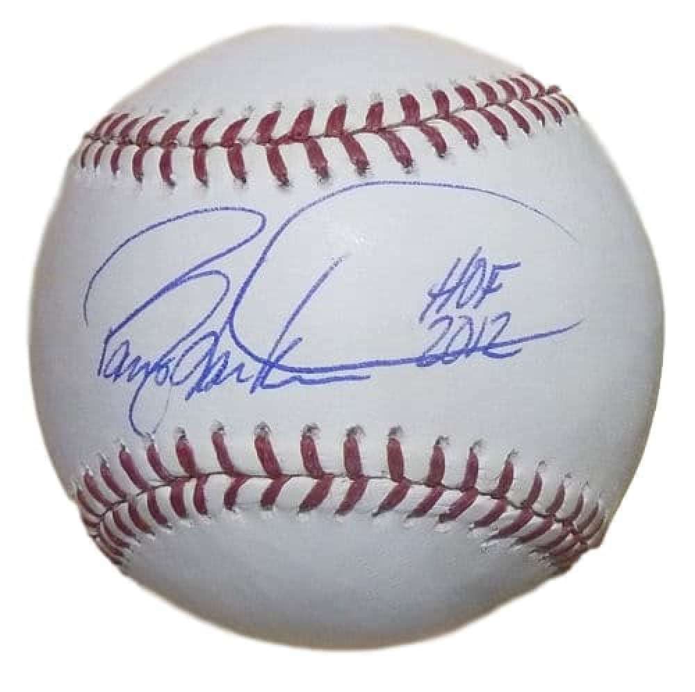 Barry Larkin Autographed OML Baseball Cincinnati Reds w/HOF 2012 JSA