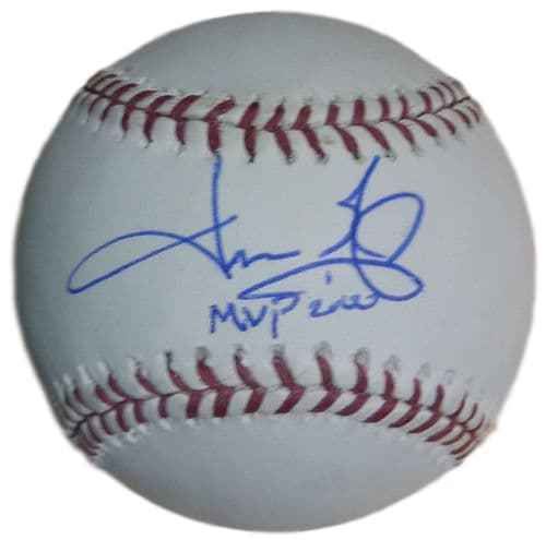 Jason Giambi Autographed Oakland Athletics OML baseball MVP