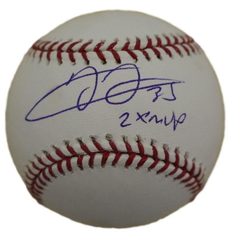 Frank Thomas Autographed OML Baseball w/93,94 AL MVP Chicago White Sox