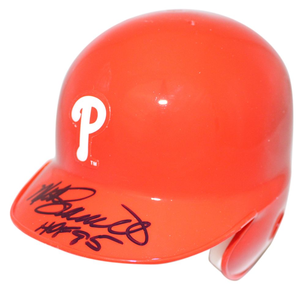 Mike Schmidt Autographed Philadelphia Phillies Mini Batting Helmet JSA