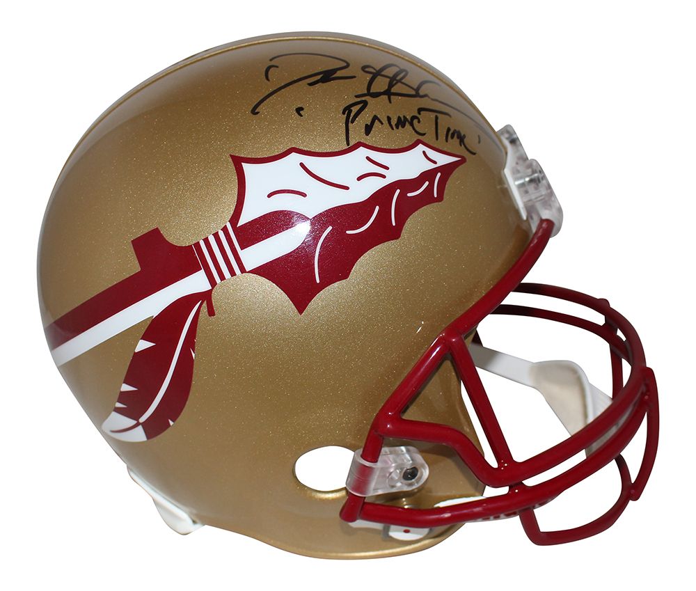 Deion Sanders Signed Florida State Seminoles F/S Helmet Primetime JSA