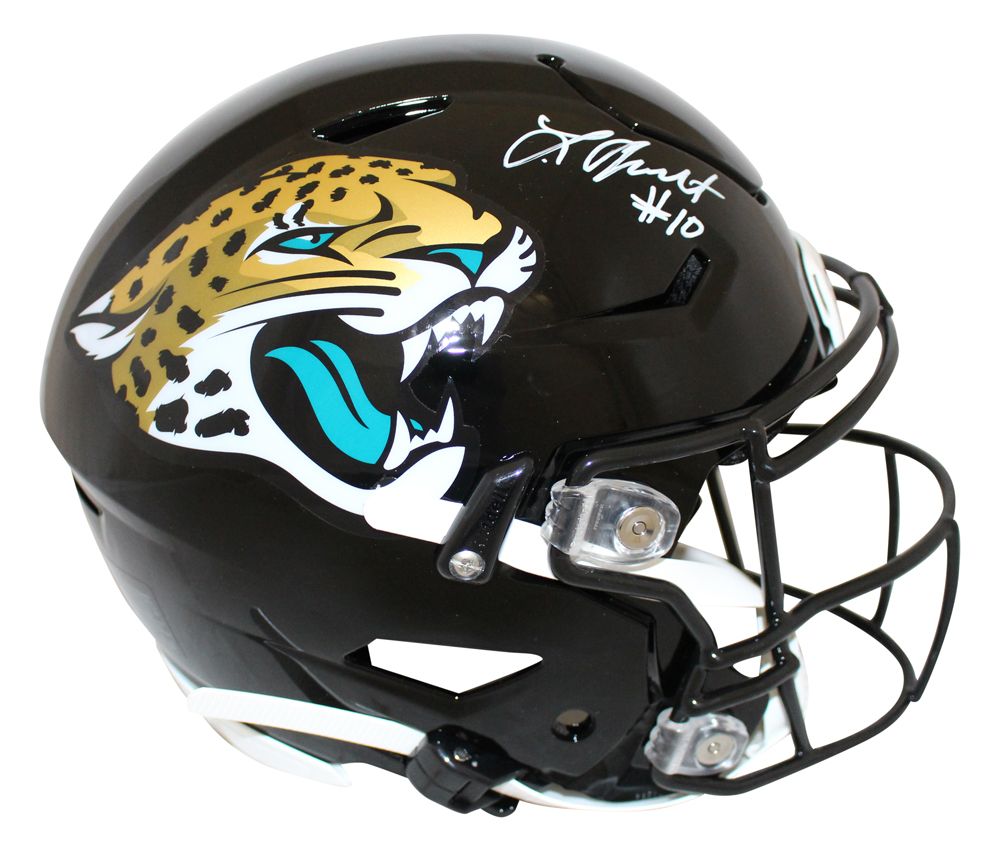 Laviska Shenault Autographed Jacksonville Jaguars Speed Flex Helmet BAS
