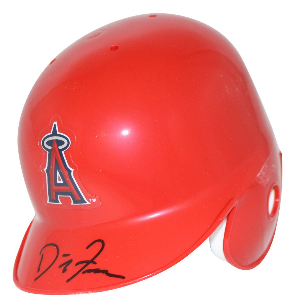 David Freese Autographed California Angels Mini Batting Helmet BAS
