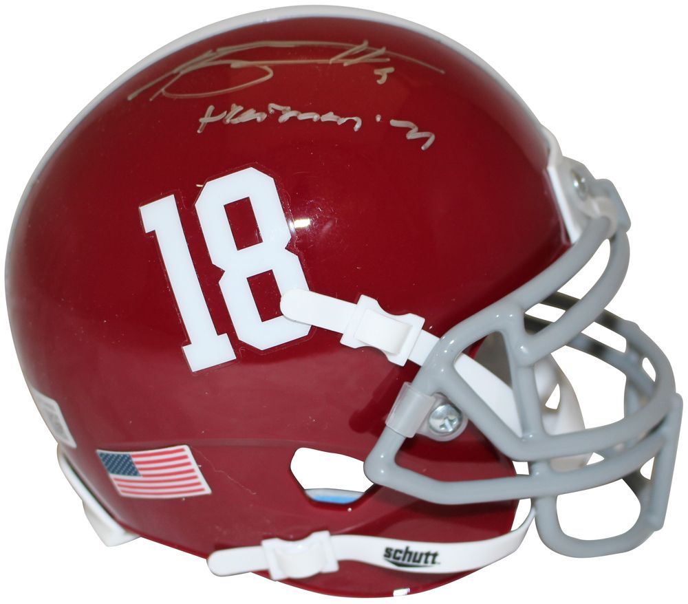 Bryce Young Signed Alabama Crimson Tide Mini Helmet Heisman Beckett