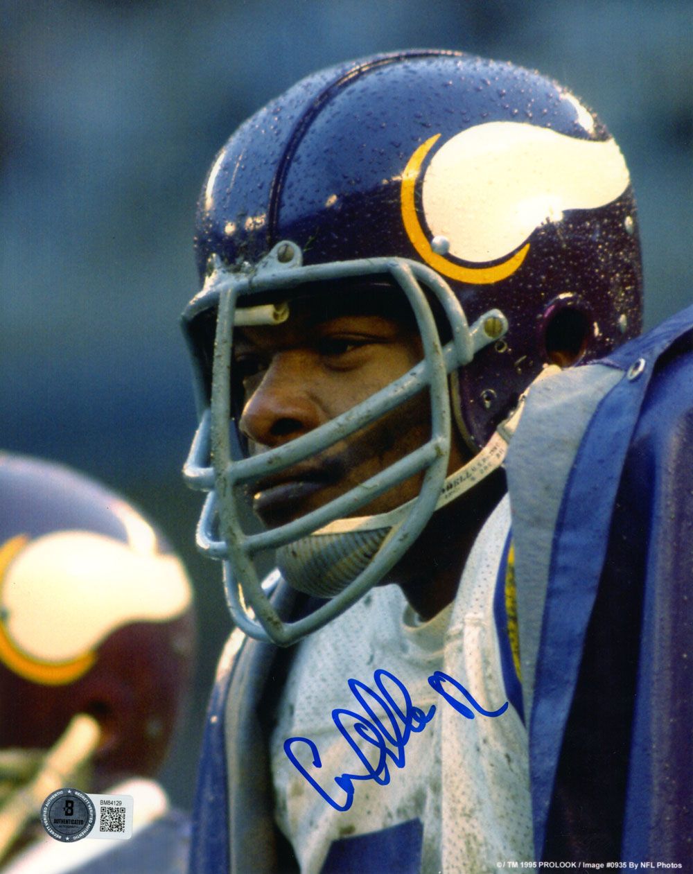 Carl Eller Autographed Minnesota Vikings 8x10 Photo Beckett 45737