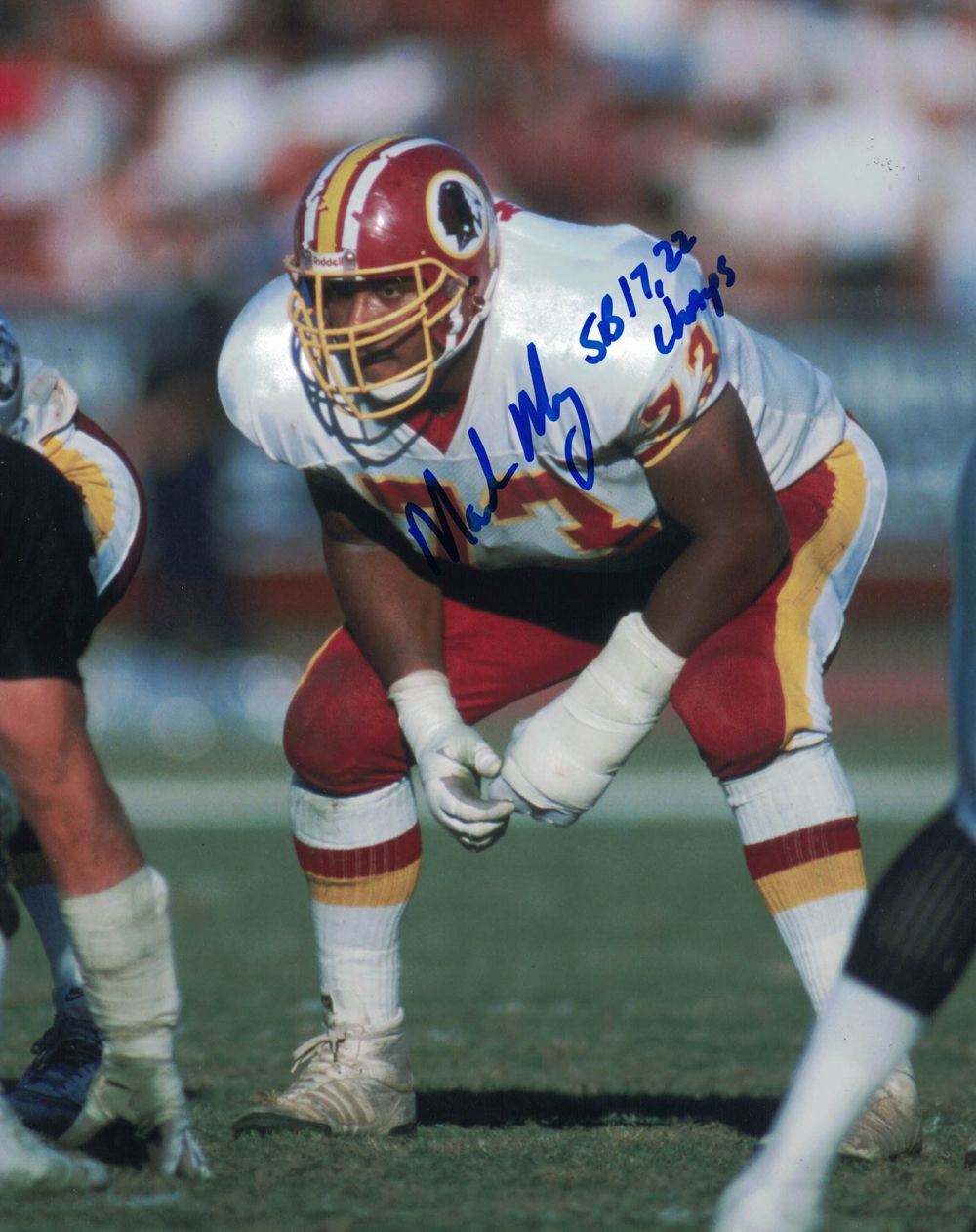 Mark May Autographed/Signed Washington Redskins 8x10 Photo SB Champs