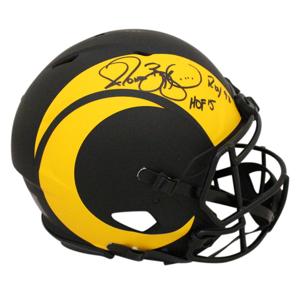 Jerome Bettis Signed Los Angeles Rams Authentic Eclipse Helmet 2 Insc BAS