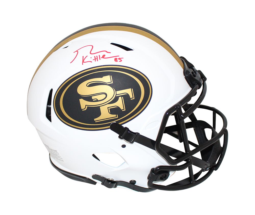 George Kittle Signed San Francisco 49ers Authentic Lunar Speed Helmet BAS