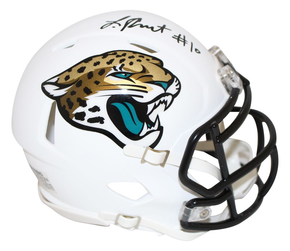 Laviska Shenault Signed Jacksonville Jaguars Flat White Mini Helmet BAS