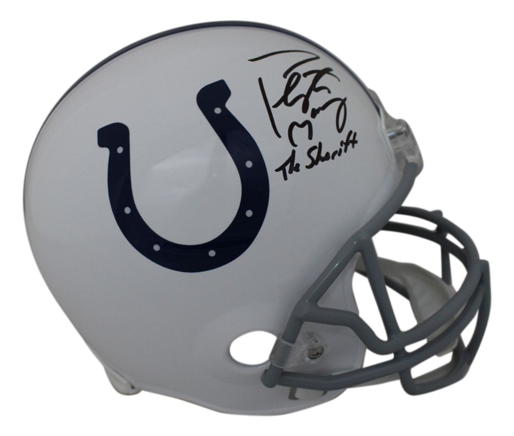 Peyton Manning Signed Indianapolis Colts Replica Helmet Sheriff FAN