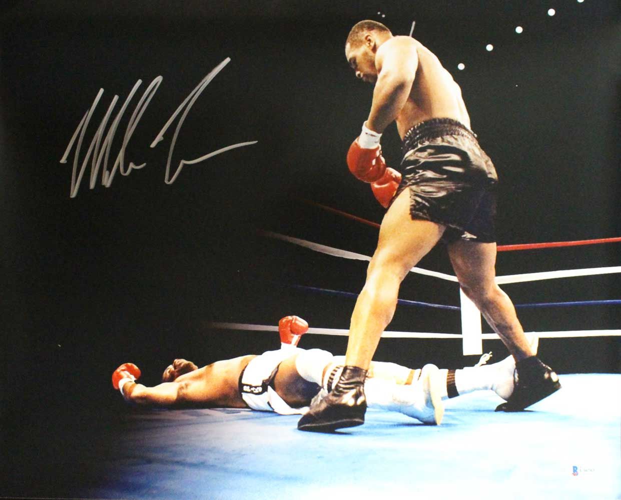 Mike Tyson Autographed/Signed Boxing 16x20 Photo BAS