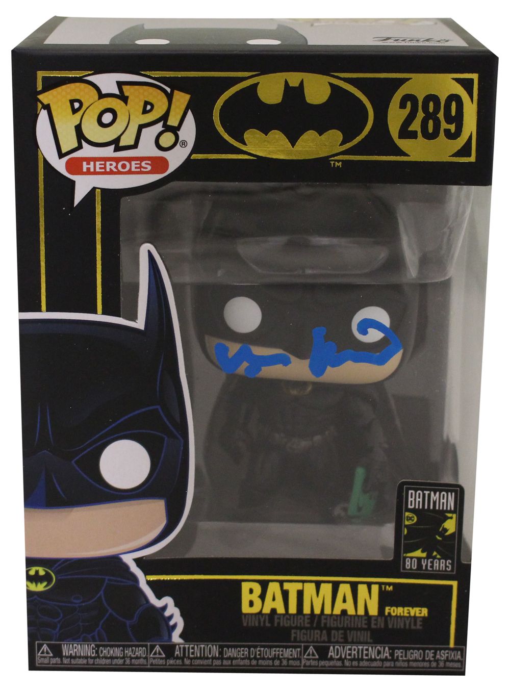 Val Kilmer Autographed/Signed Batman Funko Pop Heroes #289 Beckett