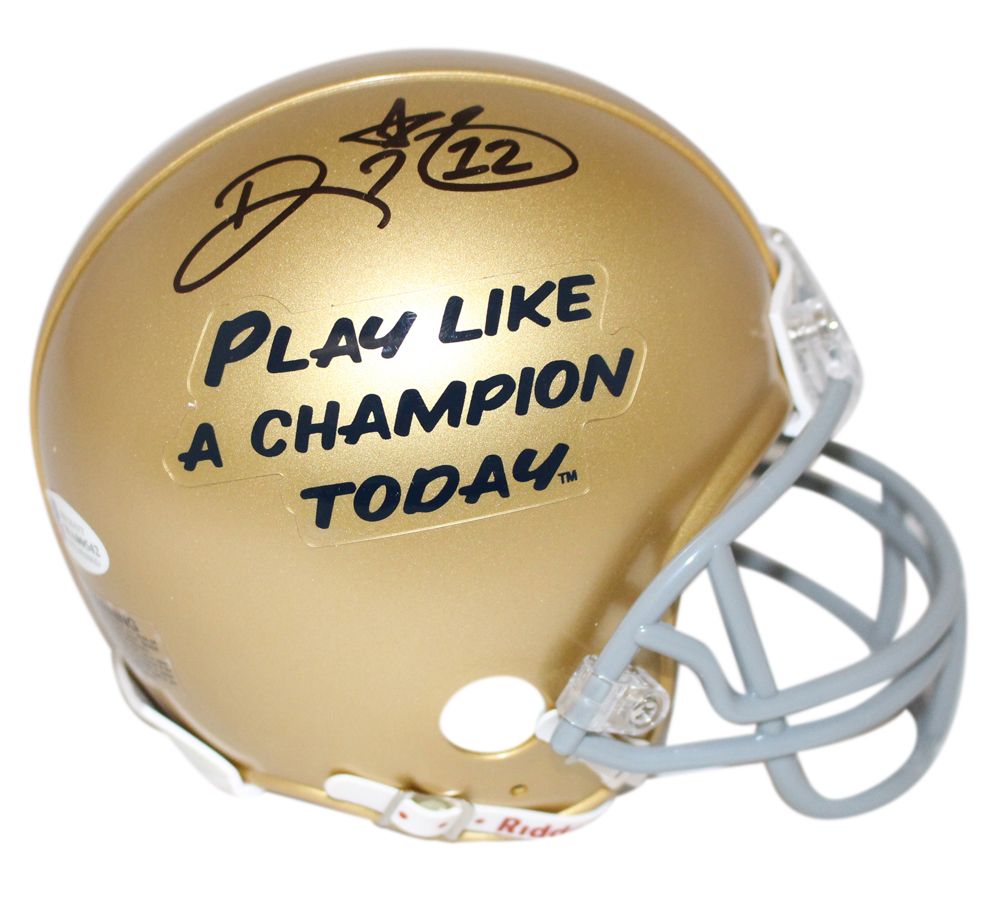 Ricky Watters Autographed Notre Dame Fighting Irish Mini Helmet BAS