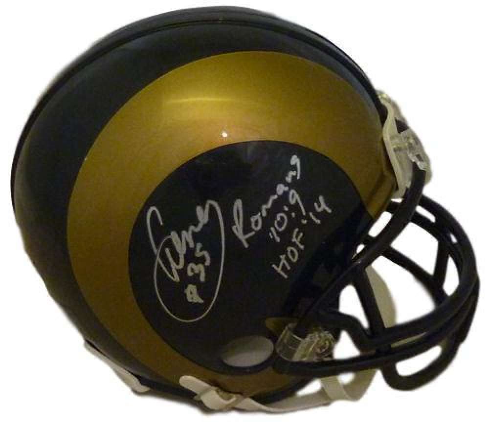 Aeneas Williams Autographed St Louis Rams Riddell Mini Helmet 2 INSC JSA