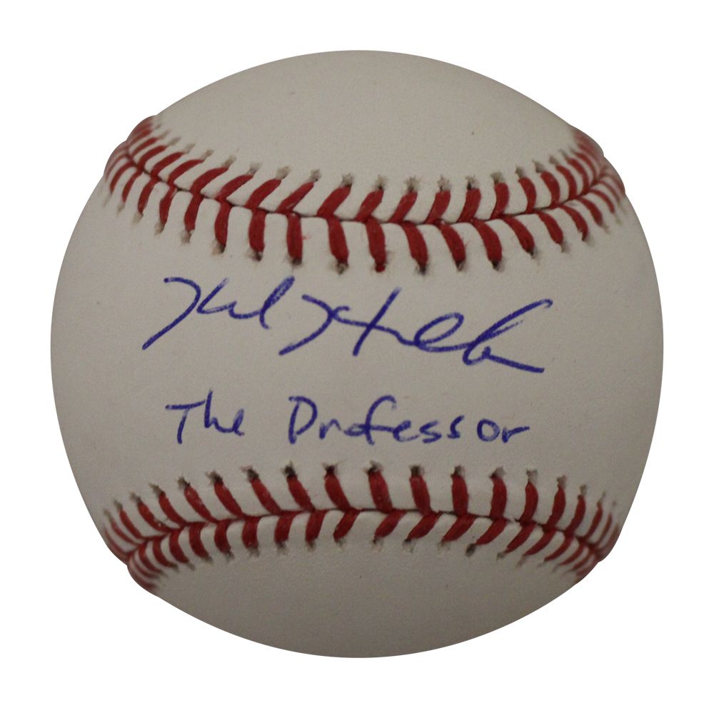 Kyle Hendricks Autographed Chicago Cubs OML Baseball The Professor BAS