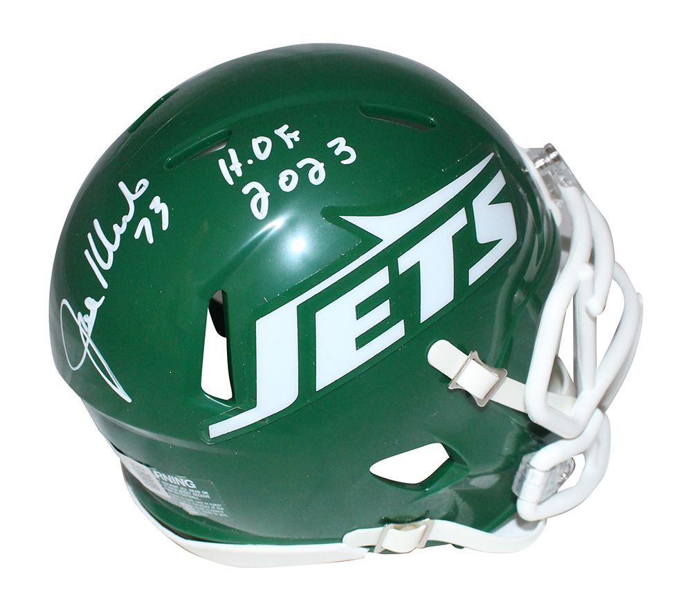 Joe Klecko Autographed New York Jets Mini Helmet Spd TB Beckett