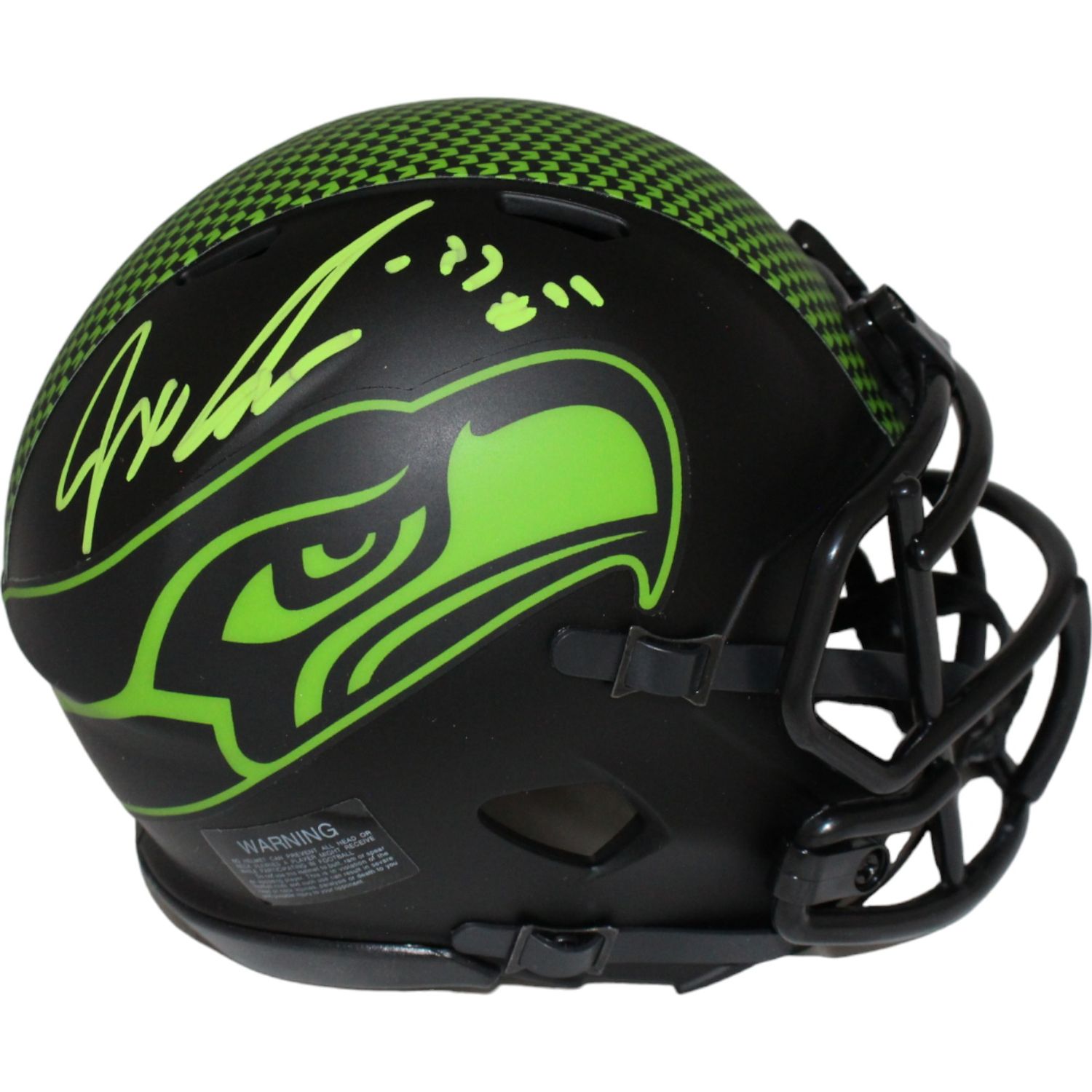 Jaxon Smith-Njigba Signed Seattle Seahawks Eclipse Mini Helmet FAN