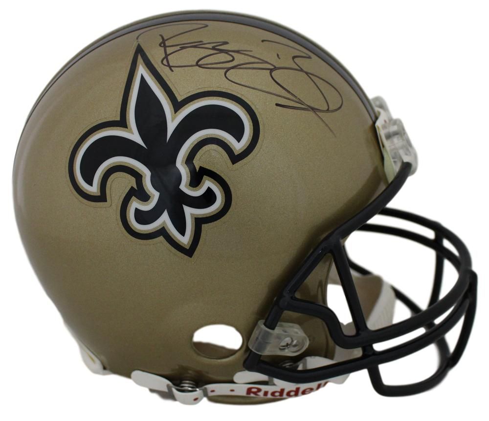 Reggie Bush Autographed New Orleans Saints Authentic Helmet FAN