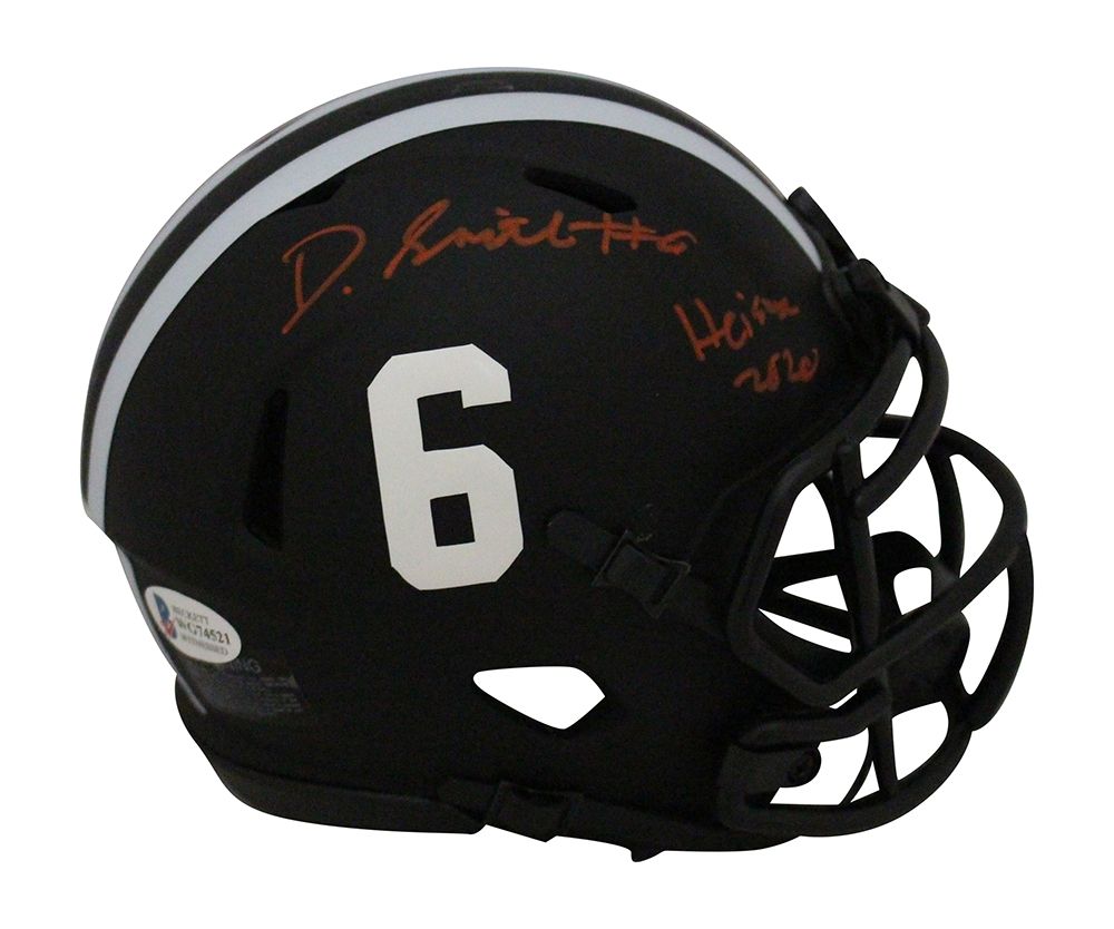 Devonta Smith Signed Alabama Crimson Tide Eclipse Mini Helmet Heisman BAS