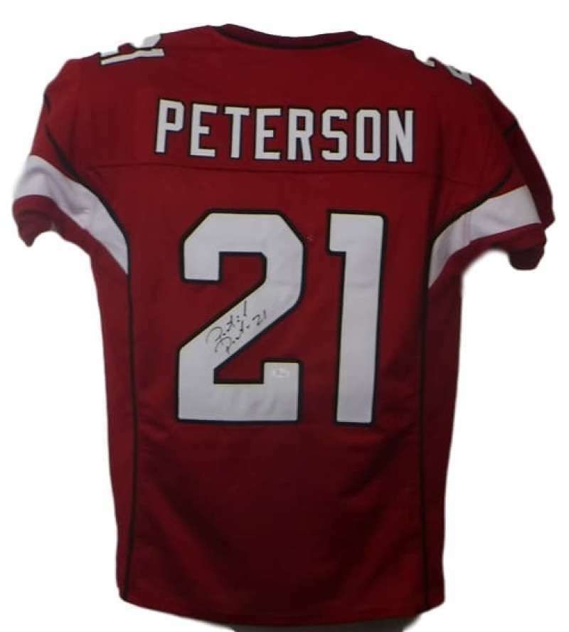 Patrick Peterson Autographed NFL &gt; Arizona Cardinals|NFL Custom Size XL Red Jersey JSA