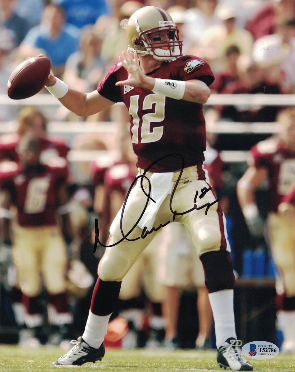 Matt Ryan Autographed/Signed Boston College Eagles 8x10 Photo BAS