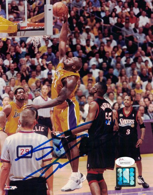 Shaquille Shaq Oneal Autographed Los Angeles Lakers 8x10 Photo JSA