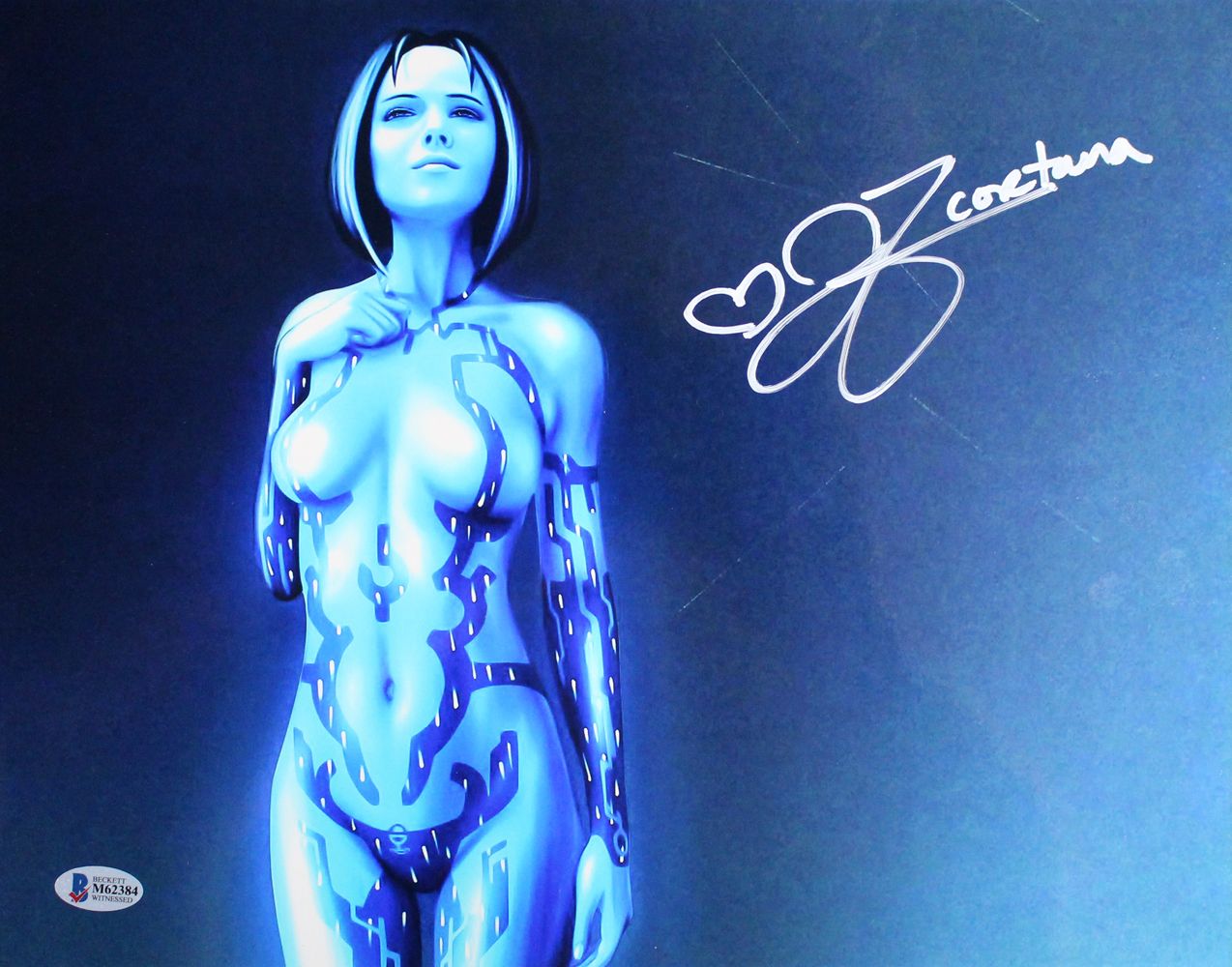 Jen Taylor Autographed/Signed Halo 11x14 Photo Cortana BAS