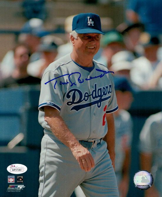 Tommy Lasorda Autographed Los Angeles Dodgers 8x10 Photo JSA