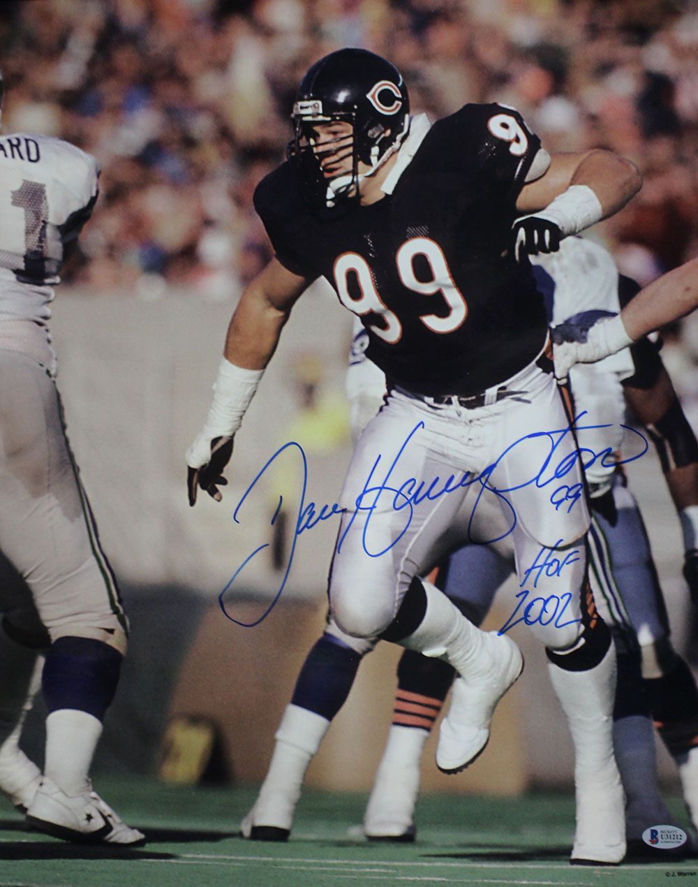 Dan Hampton Autographed/Signed Chicago Bears 16x20 Photo HOF BAS