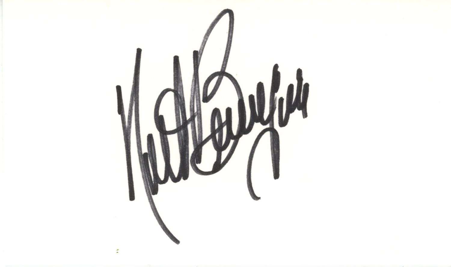 Kurt Bevacqua Autographed San Diego Padres Index Card Beckett 45305