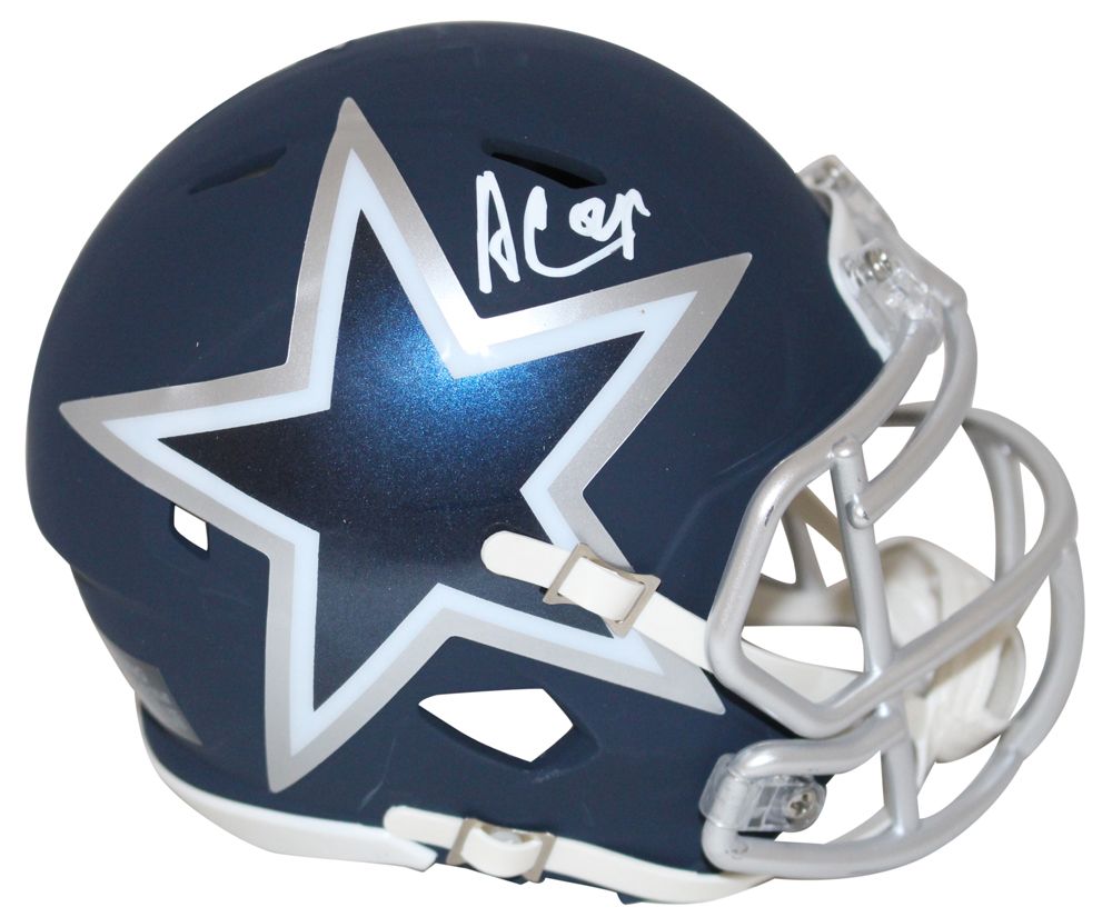 Amari Cooper Autographed/Signed Dallas Cowboys AMP Mini Helmet JSA
