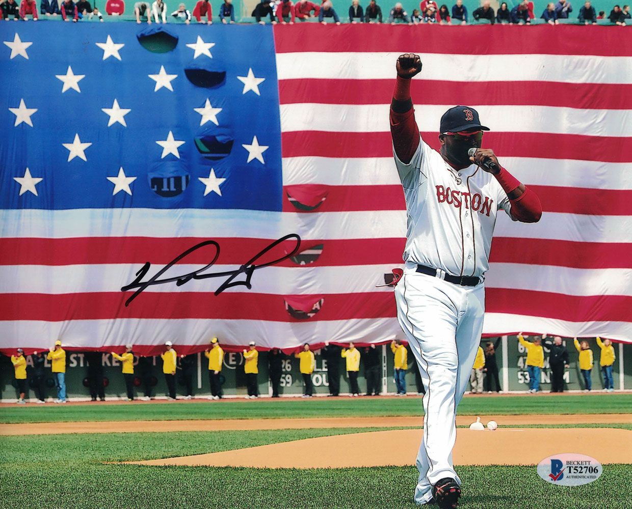 David Ortiz Autographed/Signed Boston Red Sox 8x10 Photo BAS