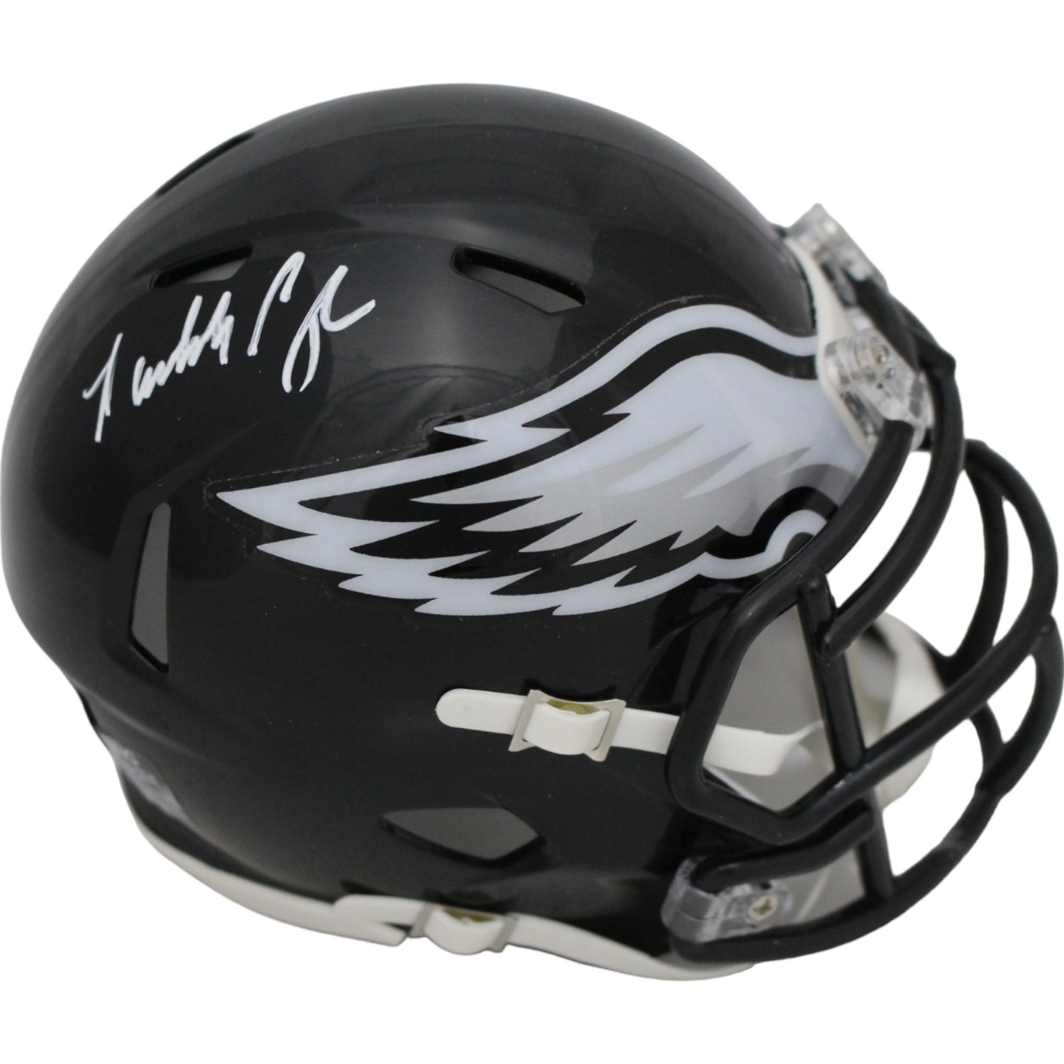 Randall Cunningham Signed Philadelphia Eagles 22 Alt Mini Helmet BAS 45950