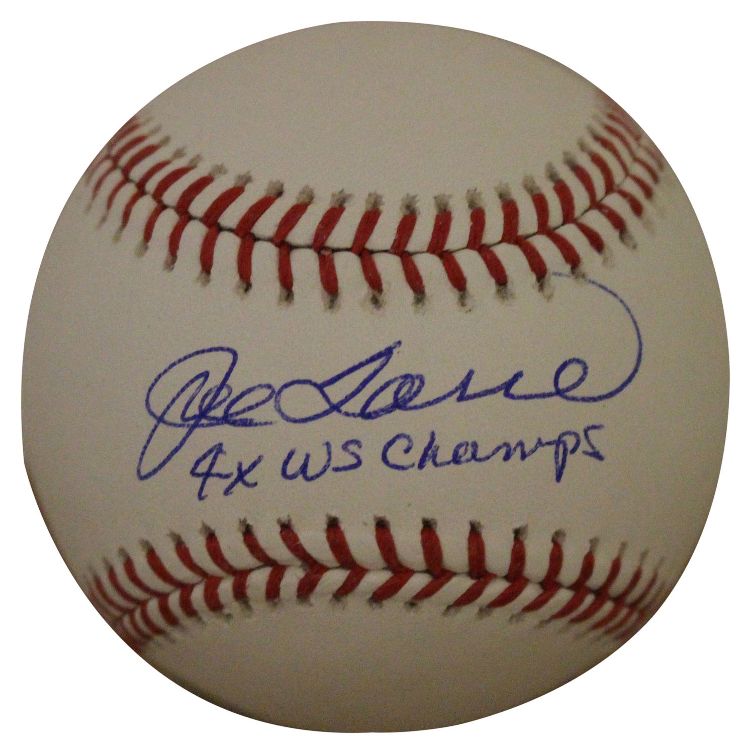 Joe Torre Autographed New York Yankees OML Baseball WS Champs JSA