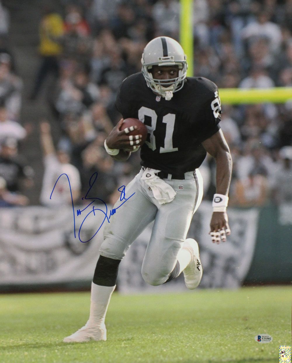 Tim Brown Autographed/Signed Oakland Raiders 16x20 Photo BAS