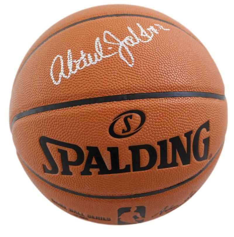 Kareem Abdul Jabbar Autographed Los Angeles Lakers Spalding Basketball BAS