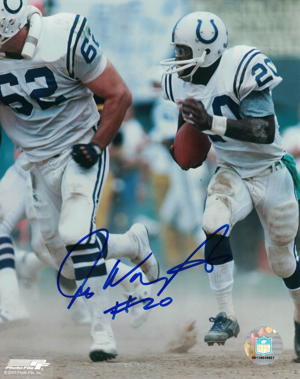 Joe Washington Autographed/Signed Baltimore Colts 8x10 Photo