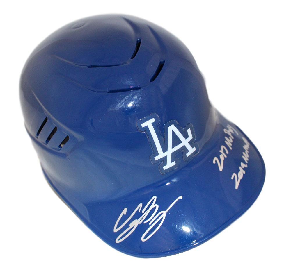 Cody Bellinger Autographed Los Angeles Dodgers Batting Helmet 2 Insc FAN