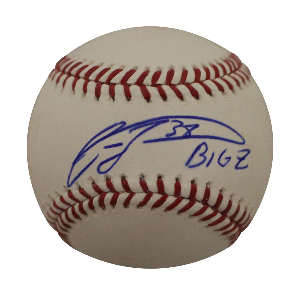 Carlos Zambrano Autographed/Signed Chicago Cubs OML Baseball Big Z BAS