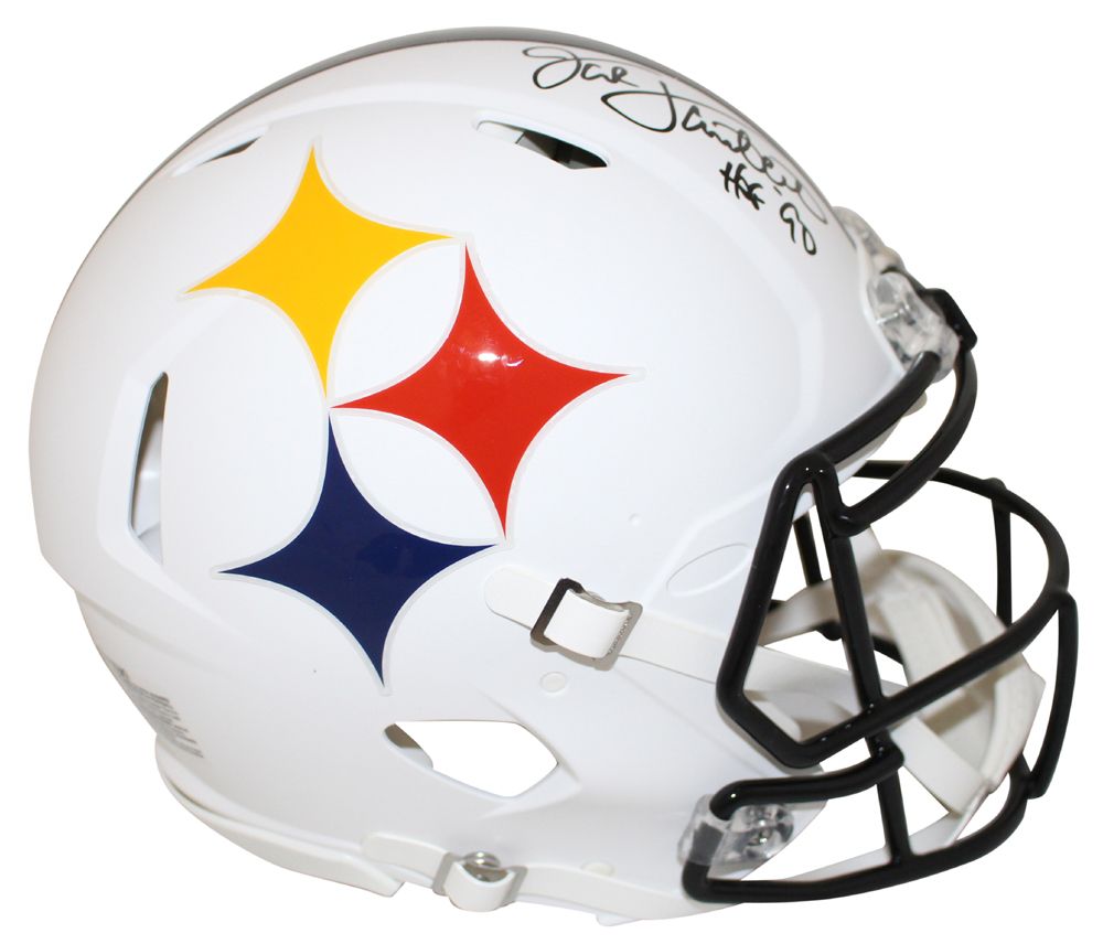 Jack Lambert Signed Pittsburgh Steelers Authentic AMP Helmet HOF JSA