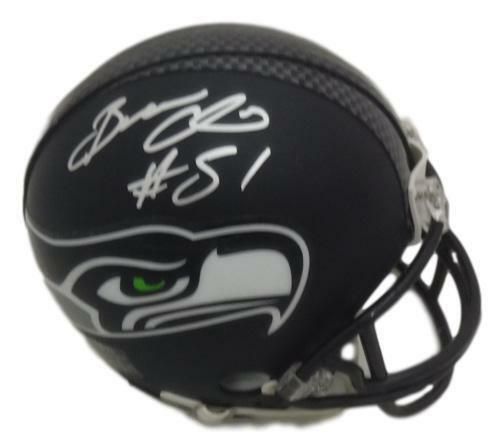 Bruce Irvin Autographed Seattle Seahawks Riddell Mini Helmet JSA