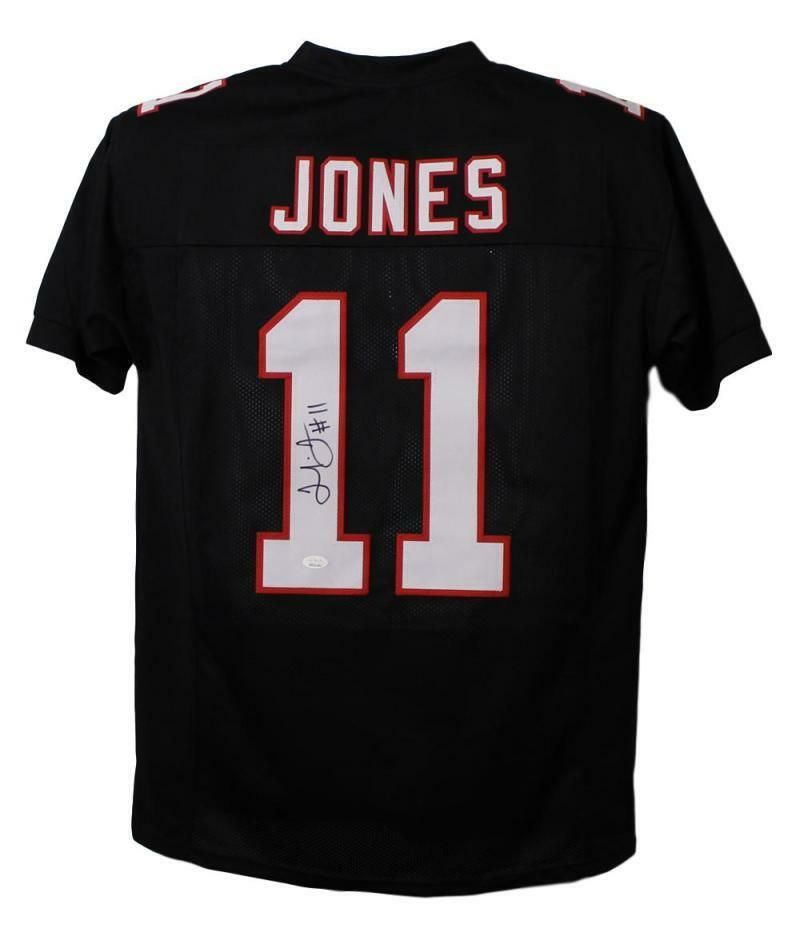 Julio Jones Autographed Atlanta Falcons XL Black Jersey JSA