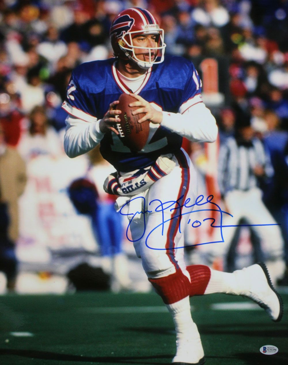 Jim Kelly Autographed/Signed Buffalo Bills 16x20 Photo BAS