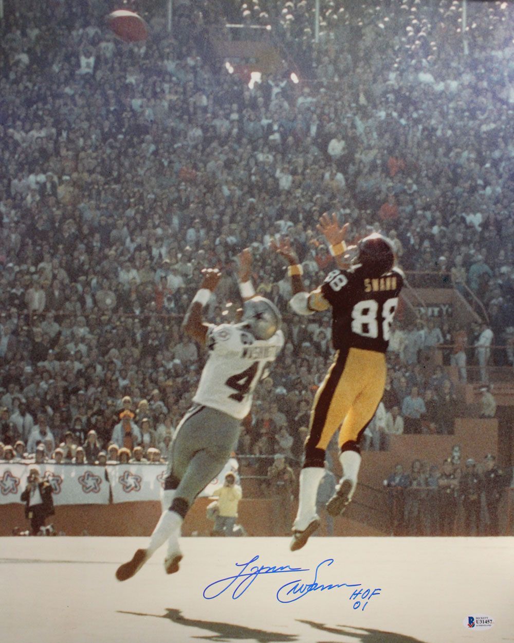 Lynn Swann Autographed/Signed Pittsburgh Steelers 16x20 Photo HOF BAS