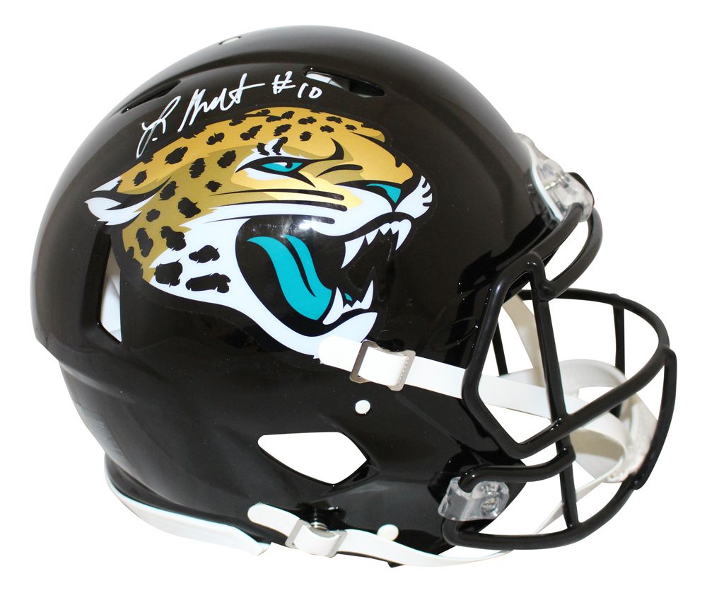 Laviska Shenault Signed Jacksonville Jaguars Authentic Speed Helmet BAS
